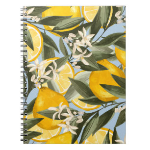 Cuaderno Patrón exquisito con bergamota amarilla, cit