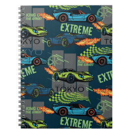 Cuaderno Patrón extremo de carreras callejeras en Tokio