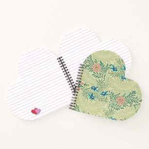 Cuaderno Patrón famoso de Larkspur de William Morris