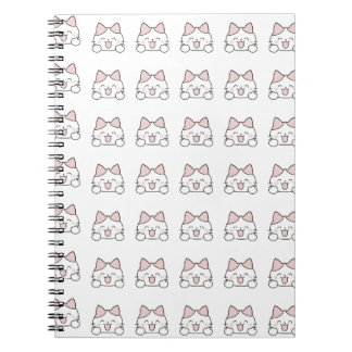 Cuaderno Patrón Feliz de Cara de Gato Kawaii