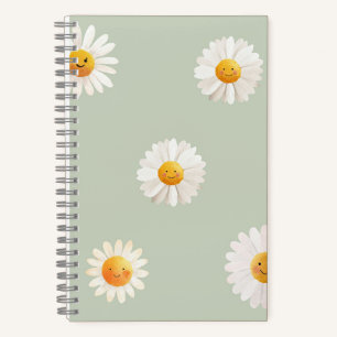 Cuaderno Patrón Feliz de Margarita Sonriente Lindo Floral P