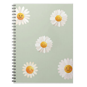 Cuaderno Patrón Feliz de Margarita Sonriente Lindo Floral P
