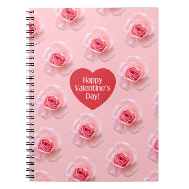 Cuaderno Patrón Feliz Día de San Valentín 2023 Antecedentes (Frente)