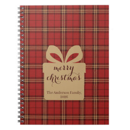 Cuaderno Patrón festivo de Navidades de la placa roja -
