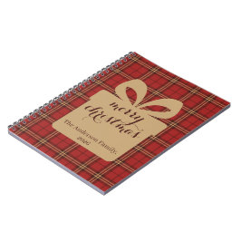 Cuaderno Patrón festivo de Navidades de la placa roja -