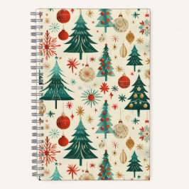 Cuaderno Patrón festivo de vacaciones de invierno