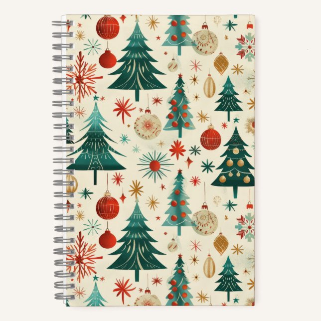 Cuaderno Patrón festivo de vacaciones de invierno (Anverso)