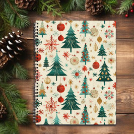 Cuaderno Patrón festivo de vacaciones de invierno