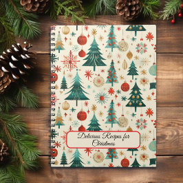 Cuaderno Patrón festivo de vacaciones de invierno