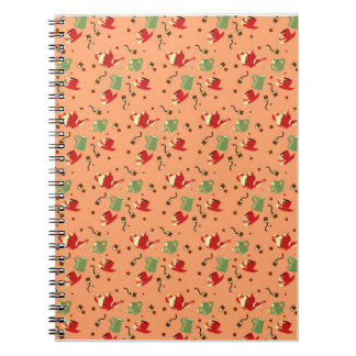 Cuaderno Patrón Fiesta de té vintage - Teteras extravagante