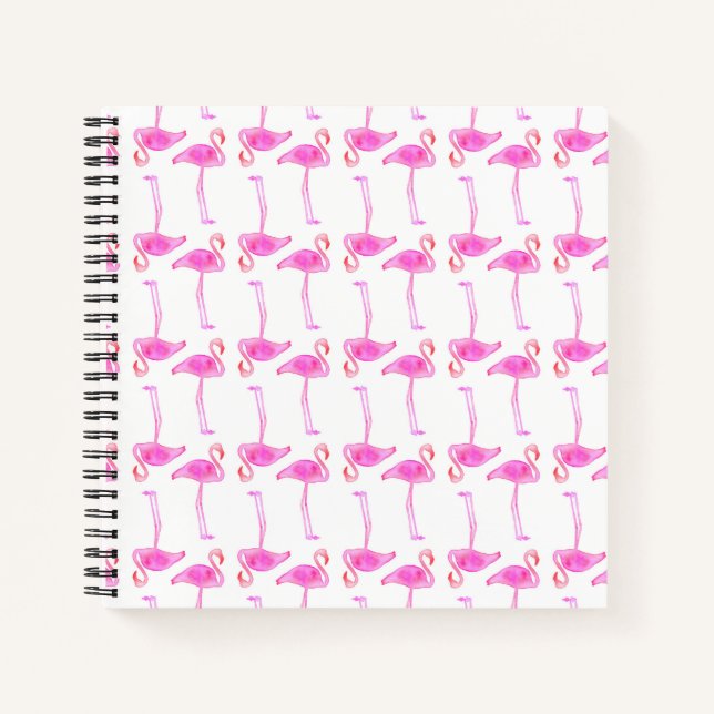 Cuaderno Patrón Flamingo Rosa (Anverso)