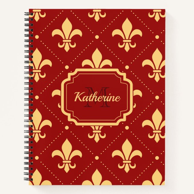 Cuaderno Patrón Fleur-de-lis (Anverso)