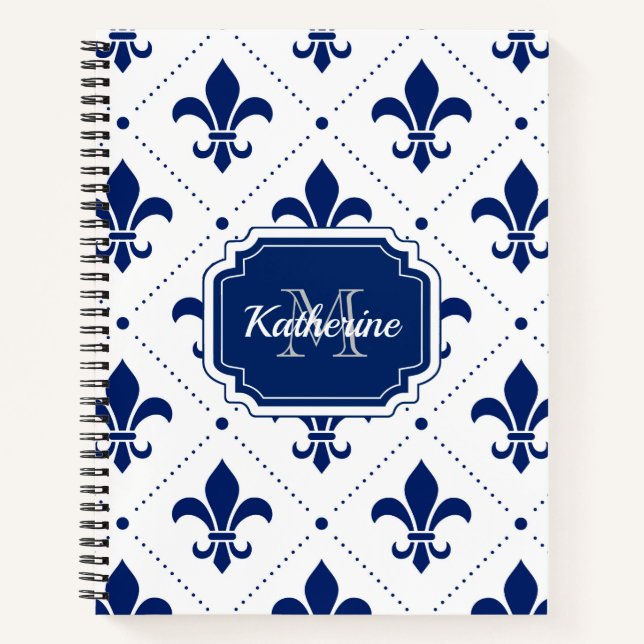 Cuaderno Patrón Fleur-de-lis (Anverso)