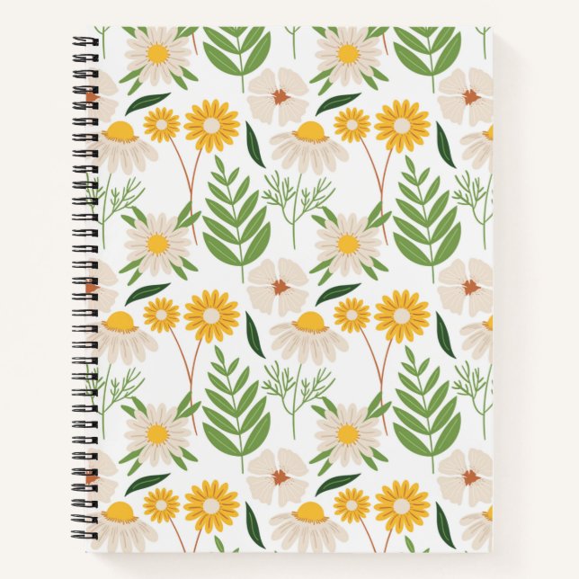 Cuaderno Patrón floral (Anverso)