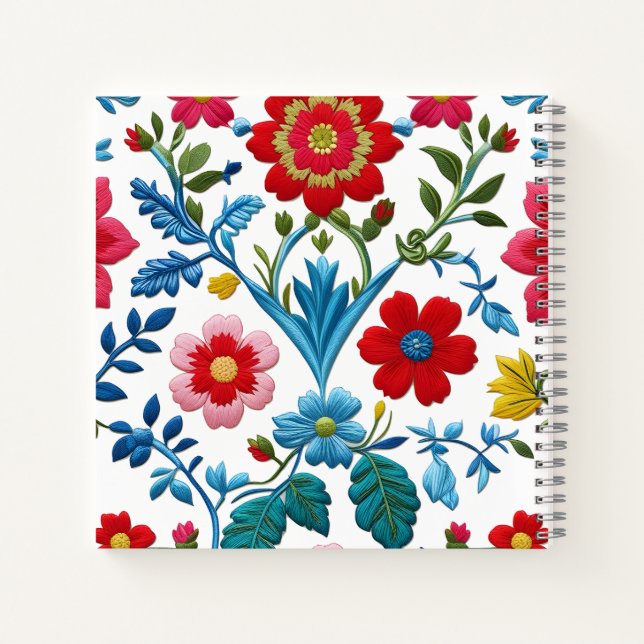 Cuaderno Patrón floral (Reverso)