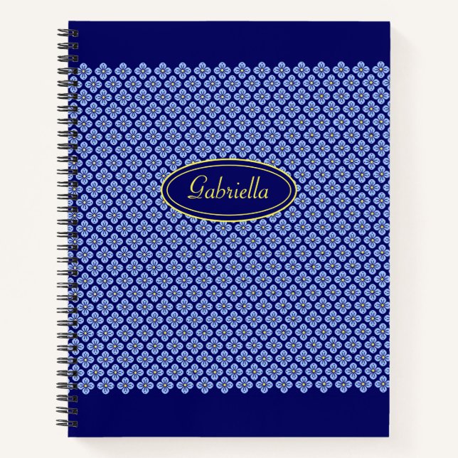 Cuaderno Patrón floral (Anverso)