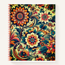 Cuaderno Patrón floral Ai colorido
