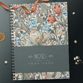 Cuaderno Patrón floral Art Nouveau William Morris Lily No