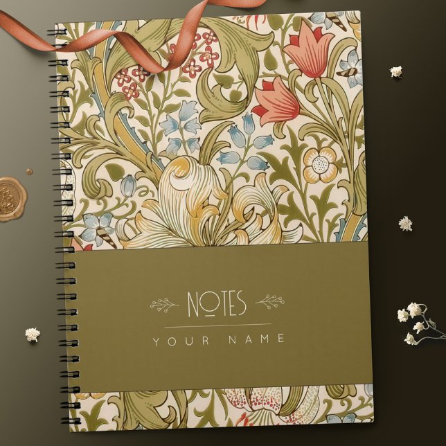 Cuaderno Patrón floral Art Nouveau William Morris Lily No (Subido por el creador)