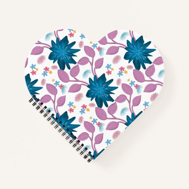 Cuaderno Patrón floral colorido (Anverso)