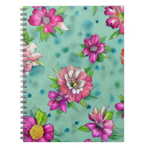 Cuaderno Patrón floral colorido