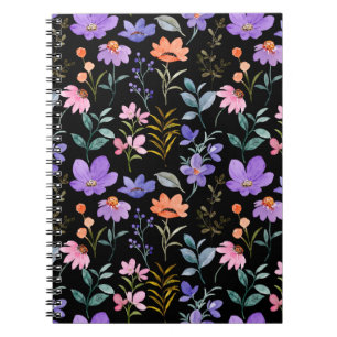 Cuaderno Patrón floral colorido