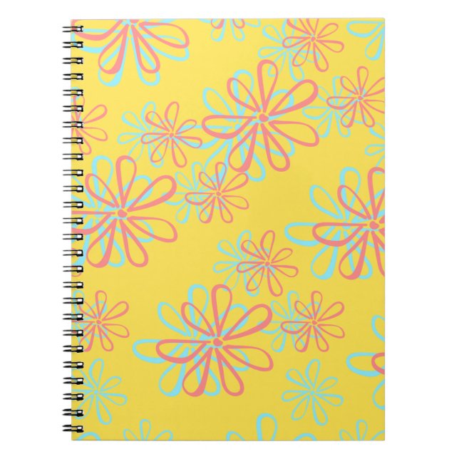 Cuaderno Patrón floral colorido (Frente)