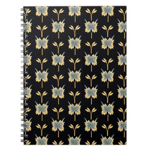 Cuaderno Patrón floral con flores amarillas
