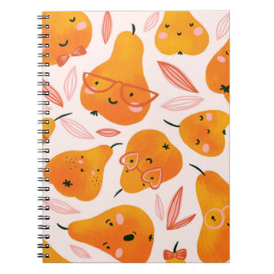 Cuaderno Patrón floral con orquídeas blancas, aisladas en u
