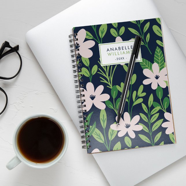 Cuaderno Patrón floral contemporáneo (Subido por el creador)