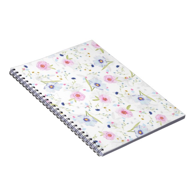 Cuaderno Patrón floral de bonito (Lado Derecho)