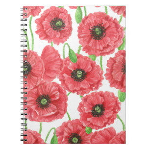 Cuaderno Patrón floral de cachorros acuáticos