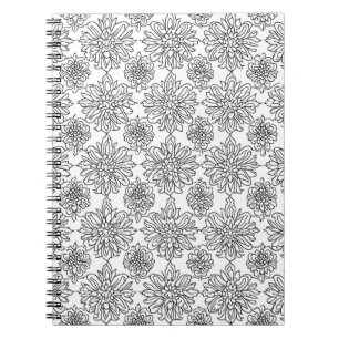 Cuaderno Patrón floral de color propio