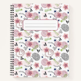 Cuaderno Patrón floral de corte