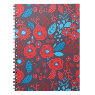 Cuaderno Patrón floral de Doodle