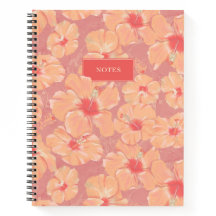 Patrón floral de durazno