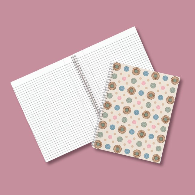 Cuaderno Patrón floral de inspiración babilónica pastel (Subido por el creador)