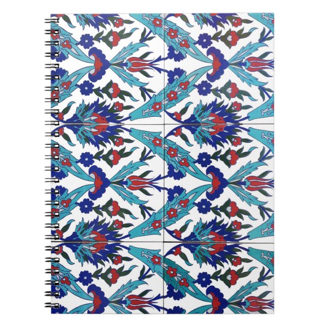 Cuaderno Patrón floral de Iznik turco (Frente)