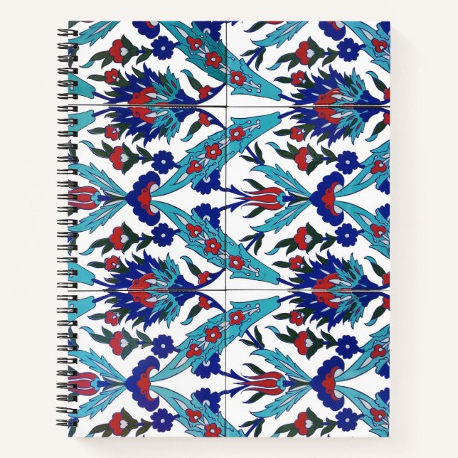 Cuaderno Patrón floral de Iznik turco (Anverso)