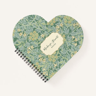 Cuaderno Patrón floral de jazmín verde