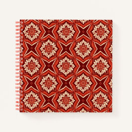 Cuaderno Patrón floral de Moda Boho de estilo