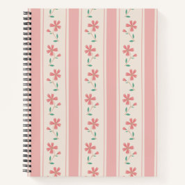 Cuaderno Patrón floral de núcleo de algodón