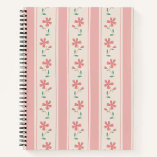 Cuaderno Patrón floral de núcleo de algodón