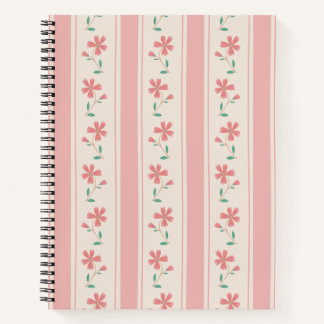 Cuaderno Patrón floral de núcleo de algodón