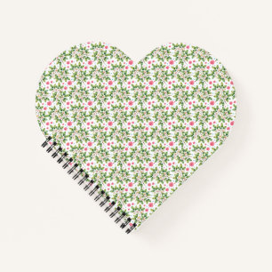 Cuaderno Patrón floral de rama de flor de acuarela