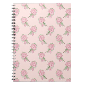 Cuaderno Patrón floral de rosa suave | Flor romántica