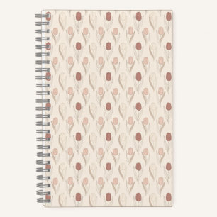 Cuaderno Patrón floral de tulipán moderno