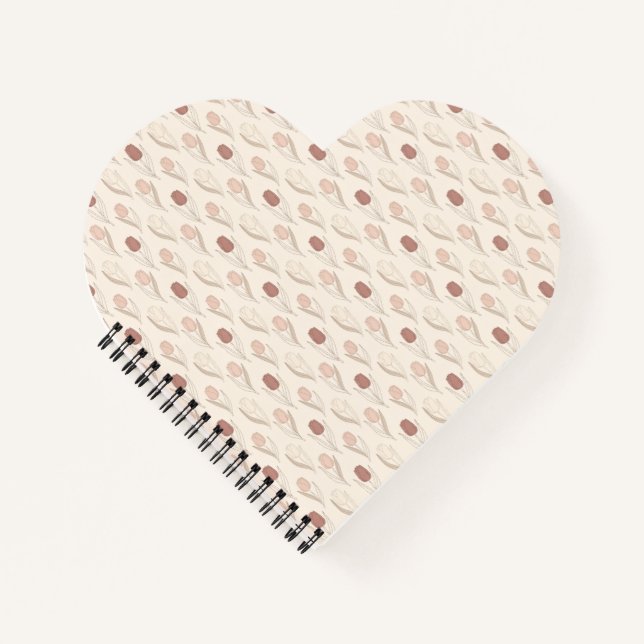 Cuaderno Patrón floral de tulipán moderno (Anverso)