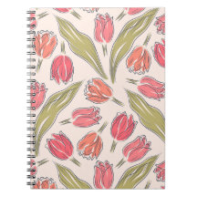 Patrón floral de tulipanes sin soldadura - Botánic