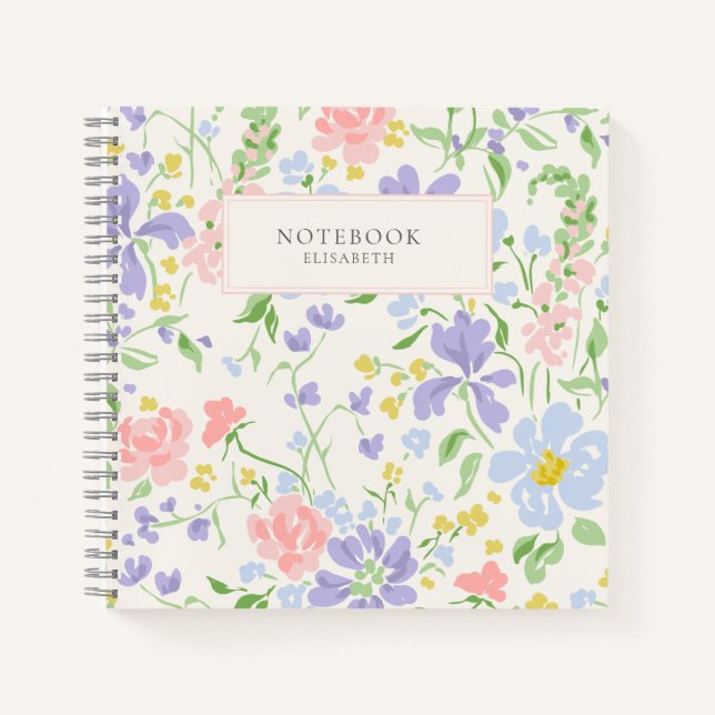 Cuaderno Patrón floral de verano (Anverso)